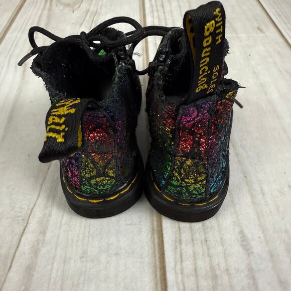 dr. marten 1460 pascal metallic rainbow boots 6C - Picture 3 of 7